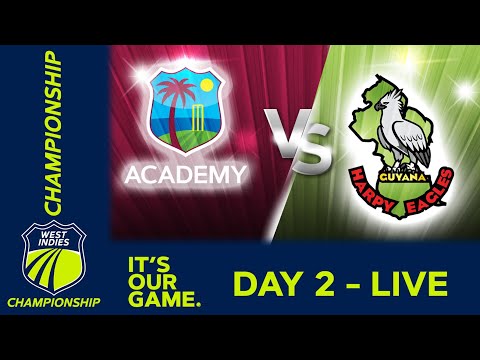 🔴 LIVE WI Academy v Guyana - Day 2 | West Indies Championship 2024 | Thursday 22nd February