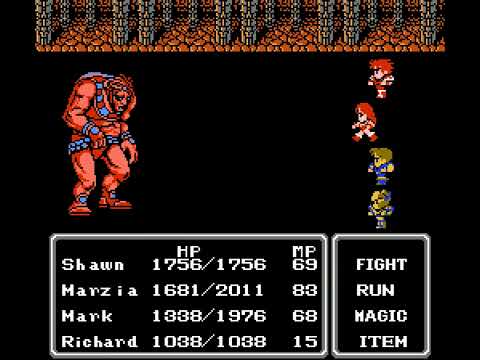 Final Fantasy II (NES) - Mysidian Tower - Fire Gigas