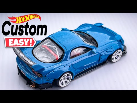 Easy way to Customize your Hot Wheels RX7 FD With JDP Custom Parts