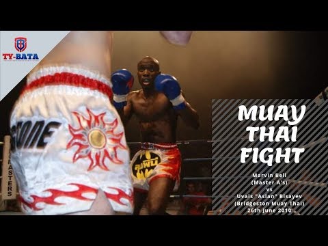 Muay Thai Fight - Marvin Bell  Vs Uvais "Aslan" Bisayev   | Muay Thai Fights | Manchester UK 2010