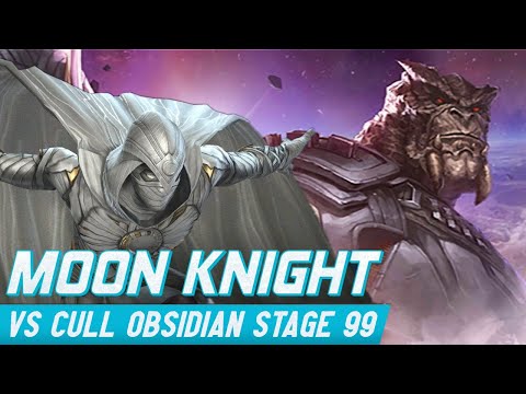 Moon Knight Destroys Cull Obsidian! | World Boss Ultimate Stage 99 | #marvelfuturefight #mff