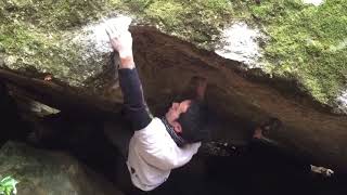 Video thumbnail of クララ, 2_3段 (7c). 鳳来 (Hourai)