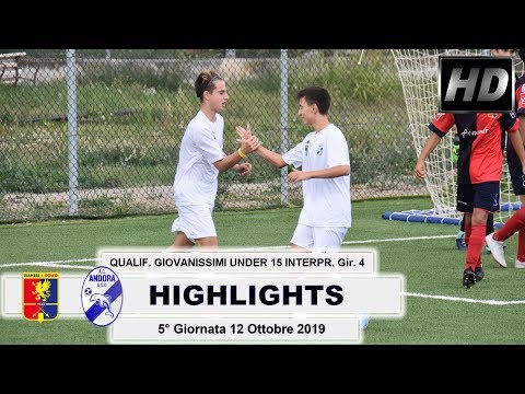 QUALIF  GIOVANISSIMI UNDER 15 INTERPR  Gir  4 5 G.  Dianese&Golfo - Andora 1 - 7