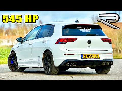 545HP VW GOLF R MK8 // 310KMH REVIEW on AUTOBAHN