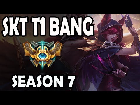 SKT T1 Bang plays XAYAH vs ASHE ADC Ranked Challenger Korea