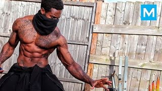 REAL NINJA with Crazy Skills - Giga Uguru | Muscle Madness