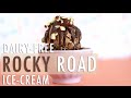 Chocolate Rocky Road Ice-Cream | Healthy & Dairy-Free Homemade Ice-Cream