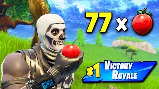 I ate 77 Apples and still won Fortnite Battle Royale