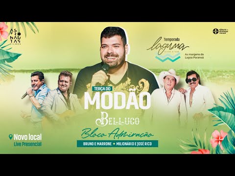🎵 Belluco canta Bruno e Marrone + Milionário e José Rico no Bloco Admiração