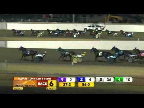 Meadowlands February 27, 2016 - Race 6 - Last Dragon