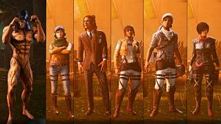 DBD X Attack On Titan Collection Part 2 All Skins Showcase