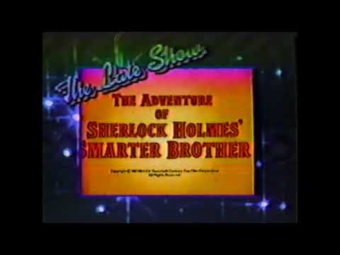 The Late Show presents The Adventure of Sherlock Holmes' Smarter Brother Bumper (1986) (VHS Rip)