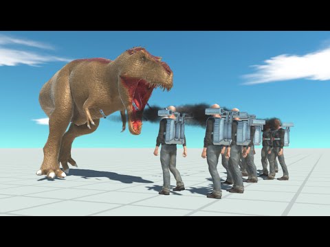 TREX vs 10x EVERY UNIT - Animal Revolt Battle Simulator