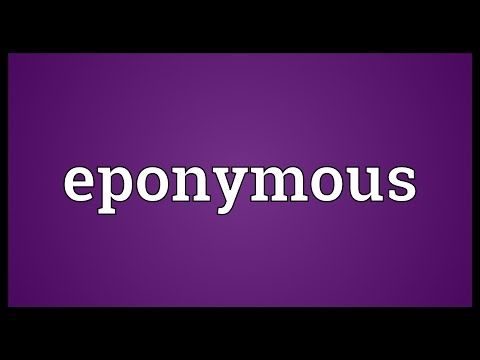 Eponymous Meaning