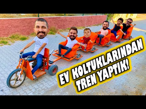 KOLTUKLARDAN TREN YAPTIK | TÜM ŞEHRİ GEZDİK