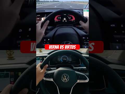 Verna vs virtus Gt #verna #virtusgt #virtus2023 #hyundaiverna #volkswagen #virtusgt #viral_video