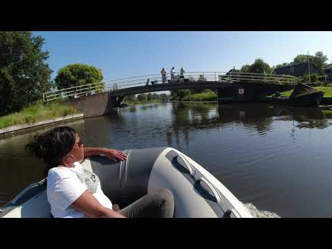 Varen over het riviertje de Alblas deel 1