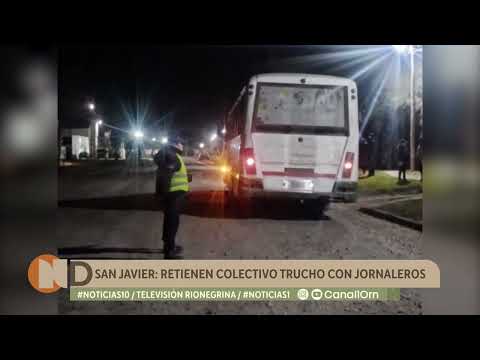 San Javier: retienen un colectivo clandestino que trasladaba a ocho jornaleros