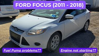 Ford Focus - FUEL PUMP FUSE LOCATION (2011 - 2018)