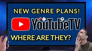 📢YouTube TV NEW Genre Plans|Where Are They⁉️