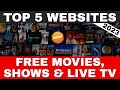 Top 5 Websites For FREE MOVIES TV SHOWS 100 Legal In 2025