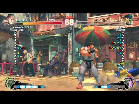 Air [Ryu] vs Nakaruru [Bison] Moeprophet [Guile] SSF4 Endless Battle Matches - TRUE-HD