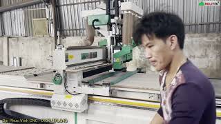 Chuyển giao công nghệ cnc 4 đầu Holztek tại Thủ Đức, Cty chuyên nội thất văn phòng, ván MFC, MDF
