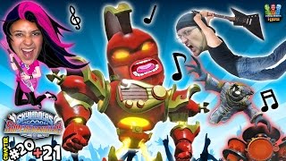 Lets Play SKYLANDERS SUPERCHARGERS Chapter 20 & 21: Rock On w/ Sky Dad & Mom! (Battlebrawl Island)