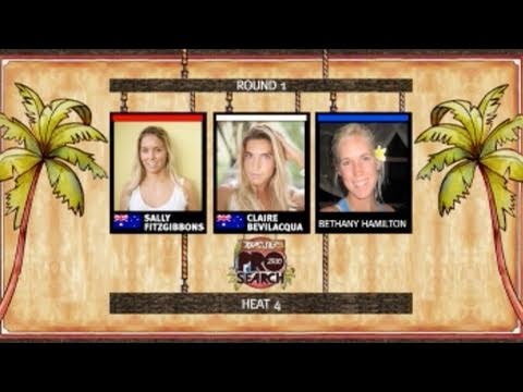 Round 1, Heat 4 - Sally Fitzgibbons vs Claire Bevilacqua vs Bethany Hamilton