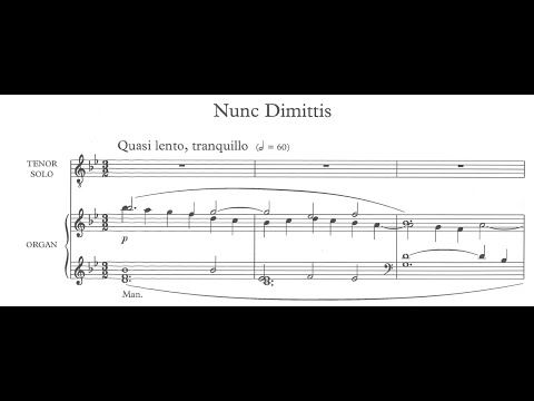 Herbert Howells - Nunc dimittis (Collegium Regale) (score video)