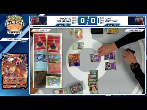 TCG Michael Pramawat Vs John Mostowy - 2024 Pokémon Peoria Regional Championships Swiss R5