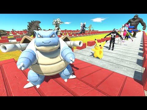 Blastoise vs King Kong Death Run - Animal Revolt Battle Simulator