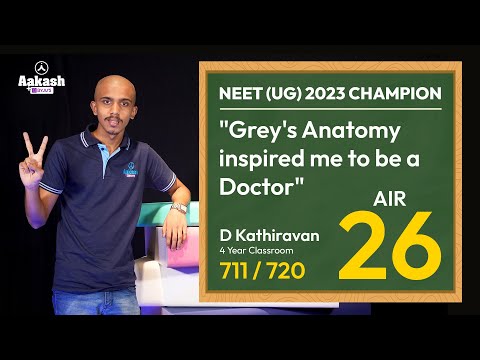 D Kathiravan advices to balance preparation with hobbies | AIR 26 (711/720), NEET (UG) 2023 Result
