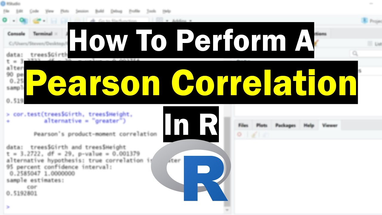 How To Perform A Pearson Correlation Test In R