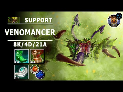 Venomancer Soft Support | 7.31b | Fast End with Pos 4 Venom | Dota 2 Immortal Gameplay