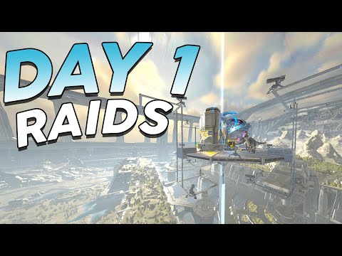 DAY 1 Raids & HUGE Base Progress!! ARK Duo PvP