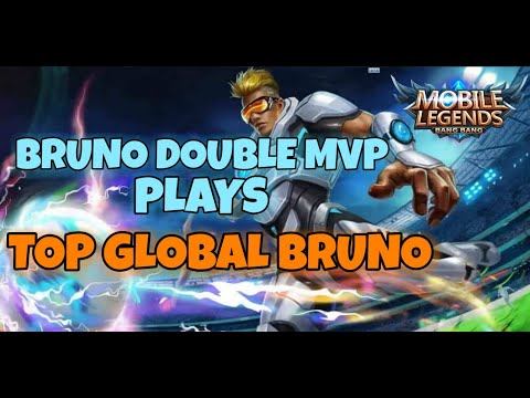 BRUNO DOUBLE MVP PLAYS - TOP GLOBAL BRUNO WENDELL - MOBILE LEGENDS