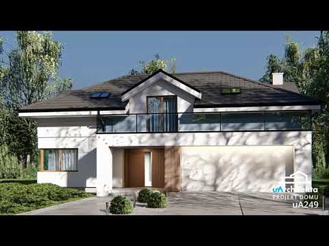 Projekty domów uArchitekta. Projekt domu #uA249 #uarchitekta #dream #dom #design #budowanie