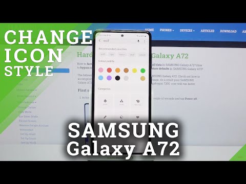 How to Change Icon Style on SAMSUNG Galaxy A72 – Customize Icons