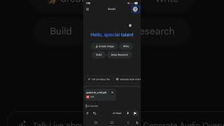 Google Gemini hidden trick create audio podcast using PDF any languages AI voices #FestiveWithShorts