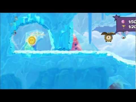 Rayman Origins (1080i HD) Walkthrough Bonus Part 5 - Dashing Thru the Snow Missed Coin