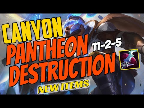 DWG Canyon Plays Pantheon Jungle vs Taliyah - Challenger Gameplay Jg - New Items Season 11 Eclipse