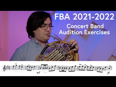 FBA 2021-2022 All-State Concert Band (9th-10th Grade) Audition Guide | Scott Leger, Horn