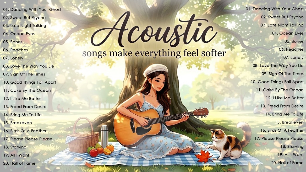 20 acoustic songs with lyrics 2026 to make you fall in love with your life again