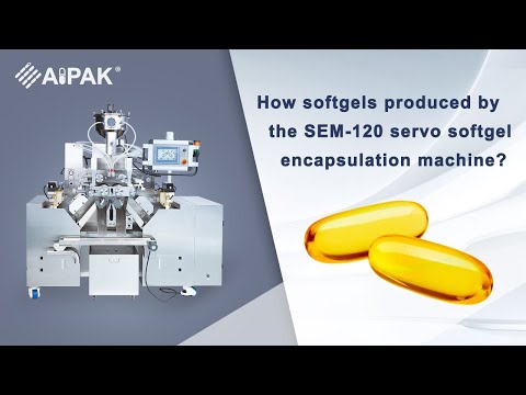 How softgels produced by the SEM-120 servo softgel encapsulation machine?