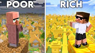 I Transformed Poor Village to Rich in Minecraft... 