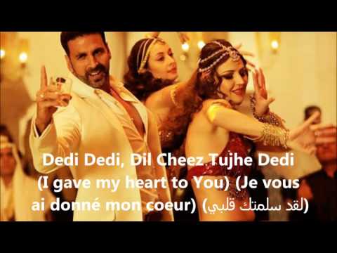 Dil Cheez Tujhe Dedi- Song Lyrics (Traduction en Français+English subtitels+مترجمة للعربية)