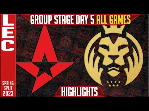 AST vs MAD Highlights ALL GAMES | LEC Group Stage Day 5 | Astralis vs MAD Lions