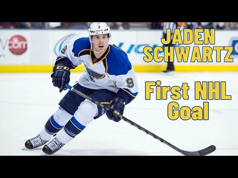 Jaden Schwartz #9 (St. Louis Blues) first NHL goal Mar 17, 2012 (Classic NHL)