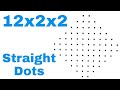 12X2X2 Straight dot Beautiful & Simple kolam design for beginners@lallisshorts5152